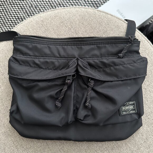 Porter - Yoshida & Co Force Technical Shoulder Bag — Black - Picture 5 of 6